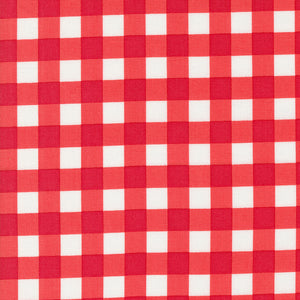 Coriander Colors Gingham - Red - Yardage