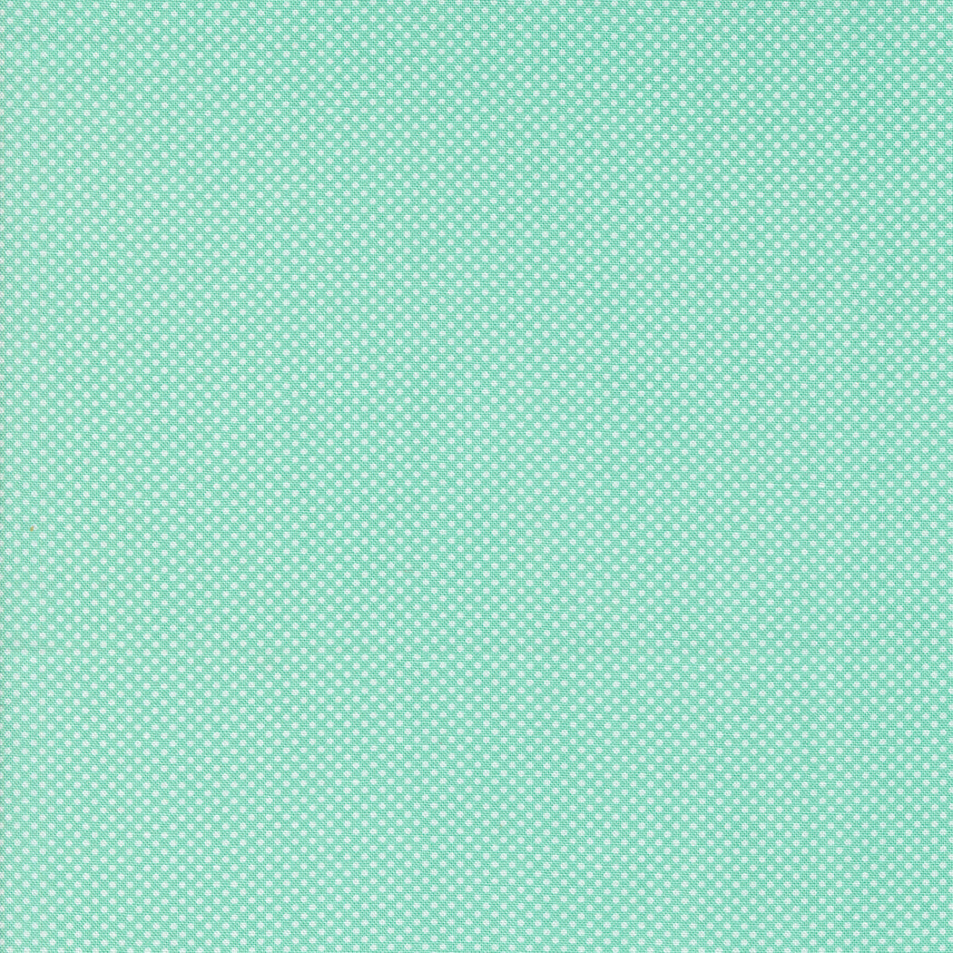 Coriander Colors Tiny Dot - Aqua - Yardage