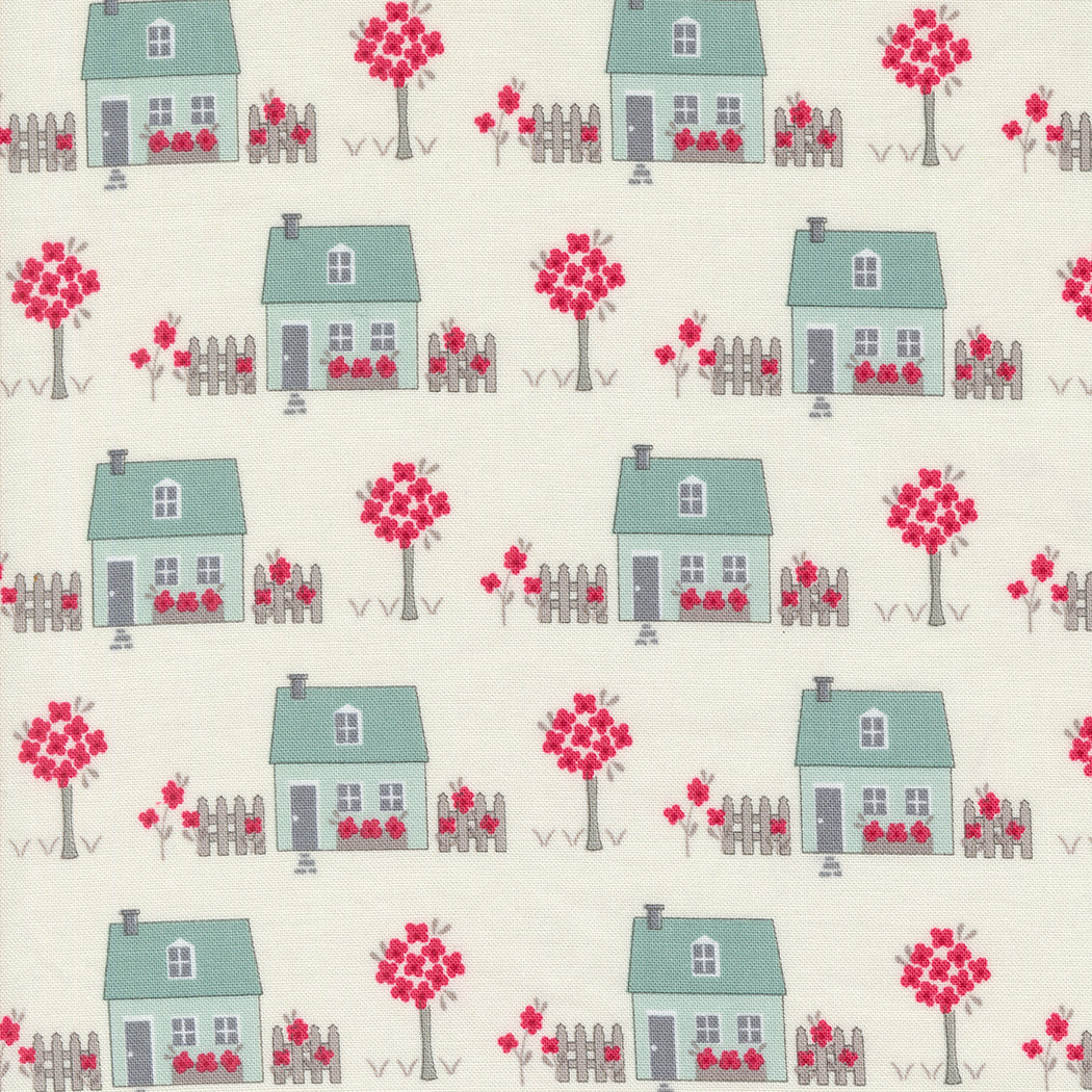 My Summer House Novelty Houses - Cream - Yardage