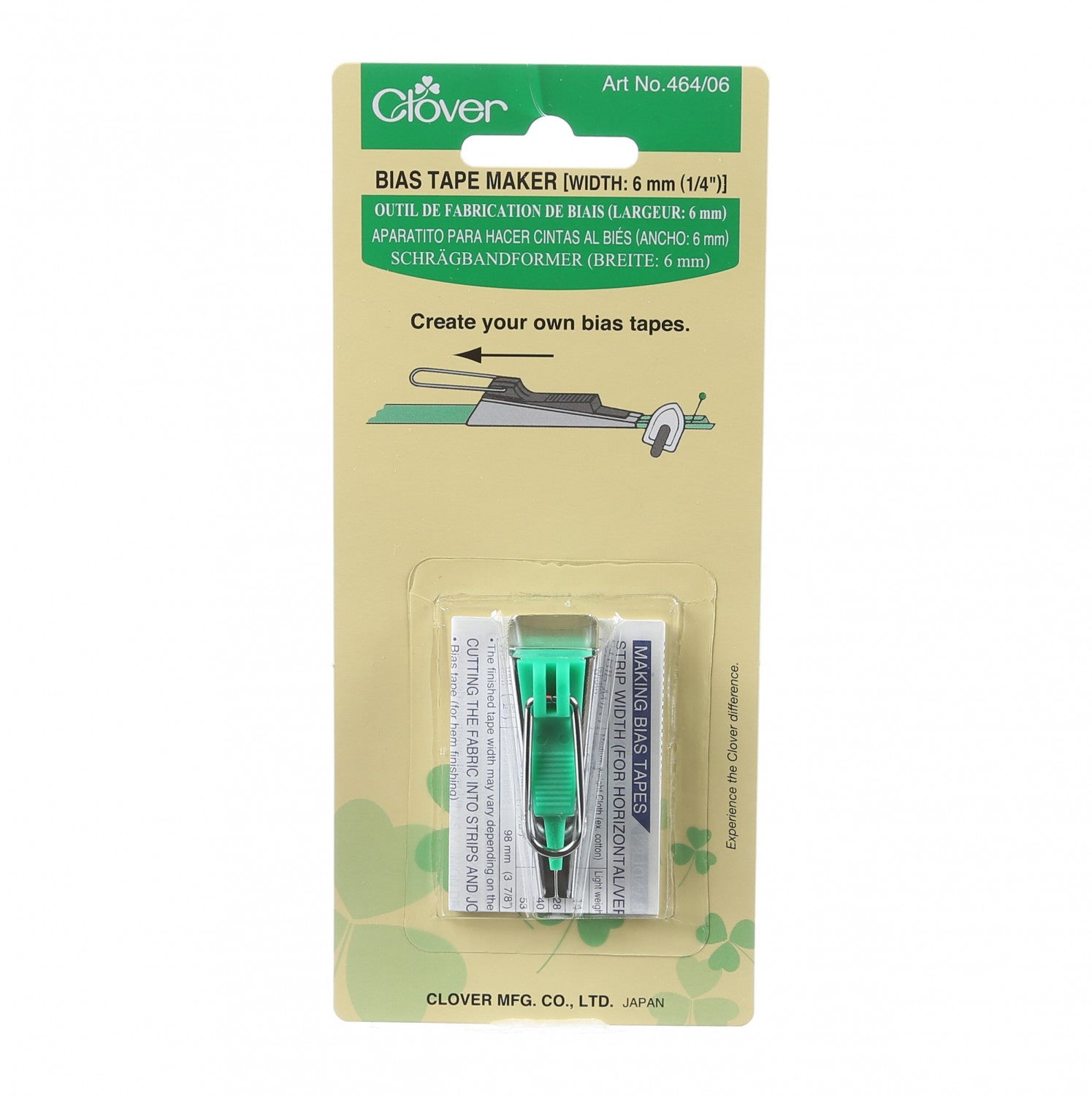 Clover Bias Tape Maker - 1/4" (6mm)