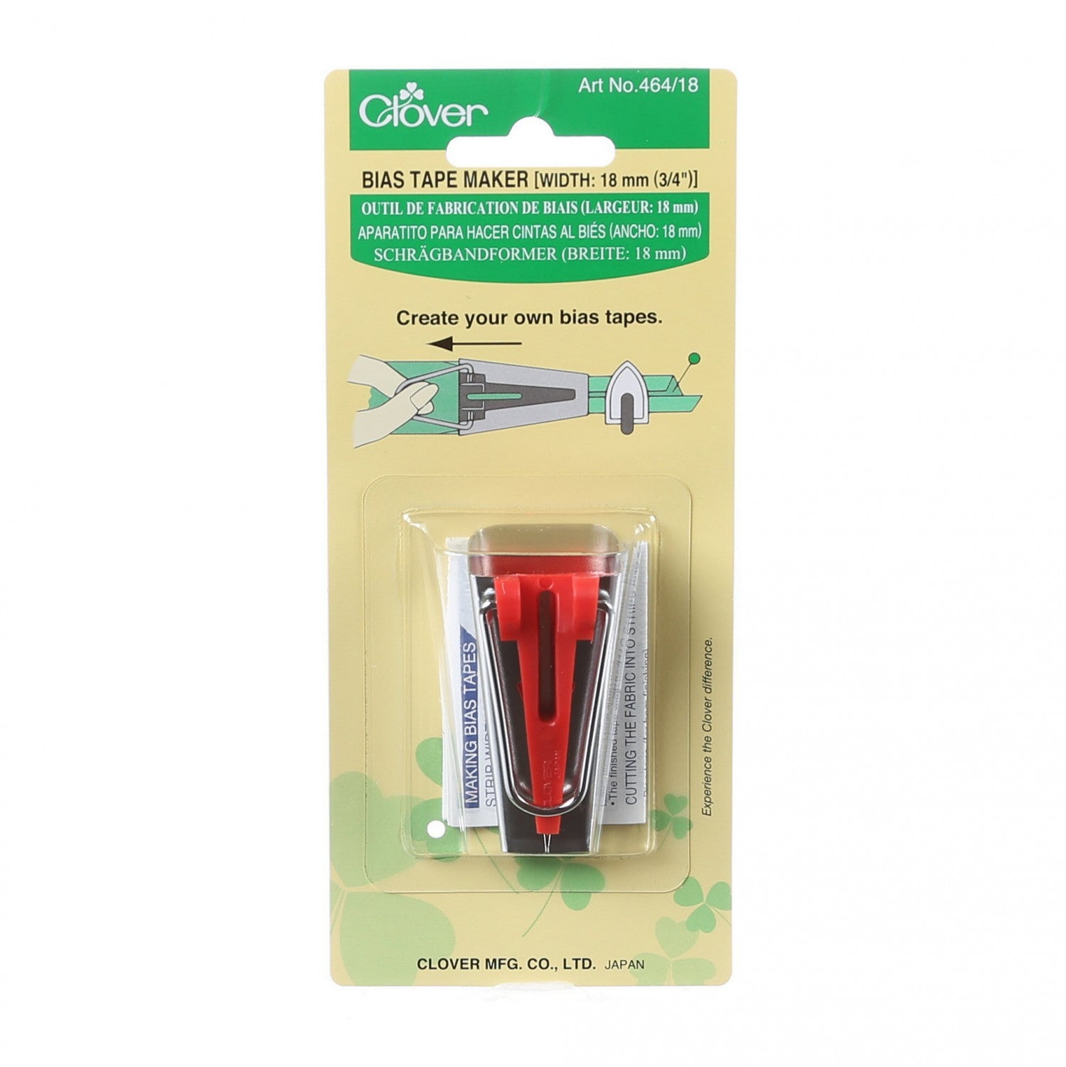 Clover Bias Tape Maker - 3/4" (18mm)