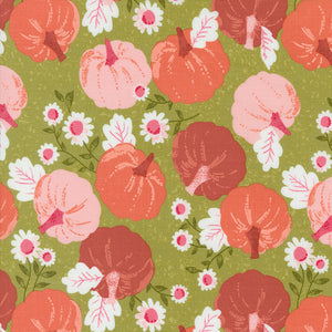 Hey Boo Pumpkin Patch - Witchy Green - Yardage