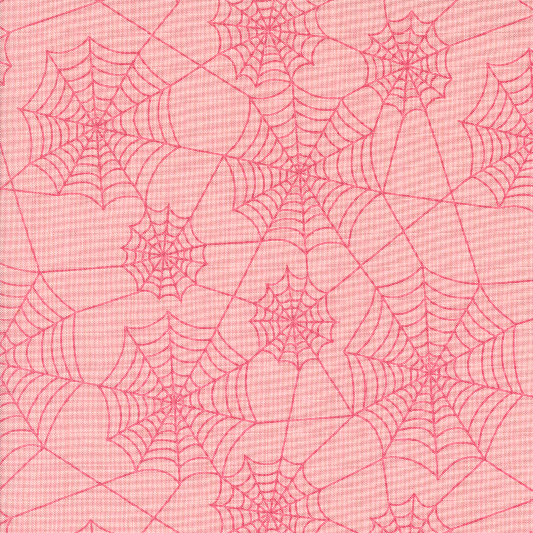 Hey Boo Webs - Bubble Gum Pink - Yardage