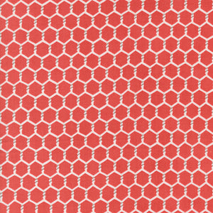 Willows Farm Chickenwire - Barn Red - Yardage