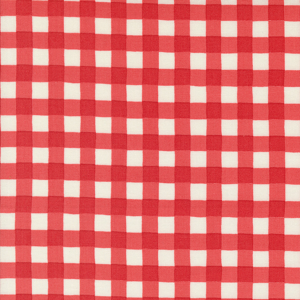 Willows Farm Farm House Gingham - Barn Red - Yardage