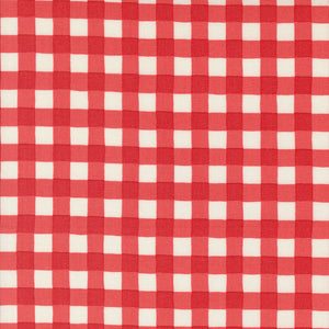 Willows Farm Farm House Gingham - Barn Red - Yardage