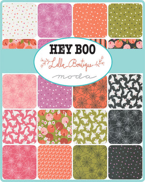 Hey Boo Boo Text - Love Potion Pink - Yardage