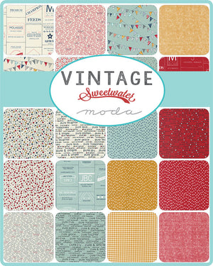 Vintage Pure & Simple - Aqua - Yardage