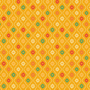 Autumn Afternoon Moroccan Tile - Saffron - Yardage