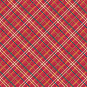 Autumn Afternoon Plaid - Berry - Yardage