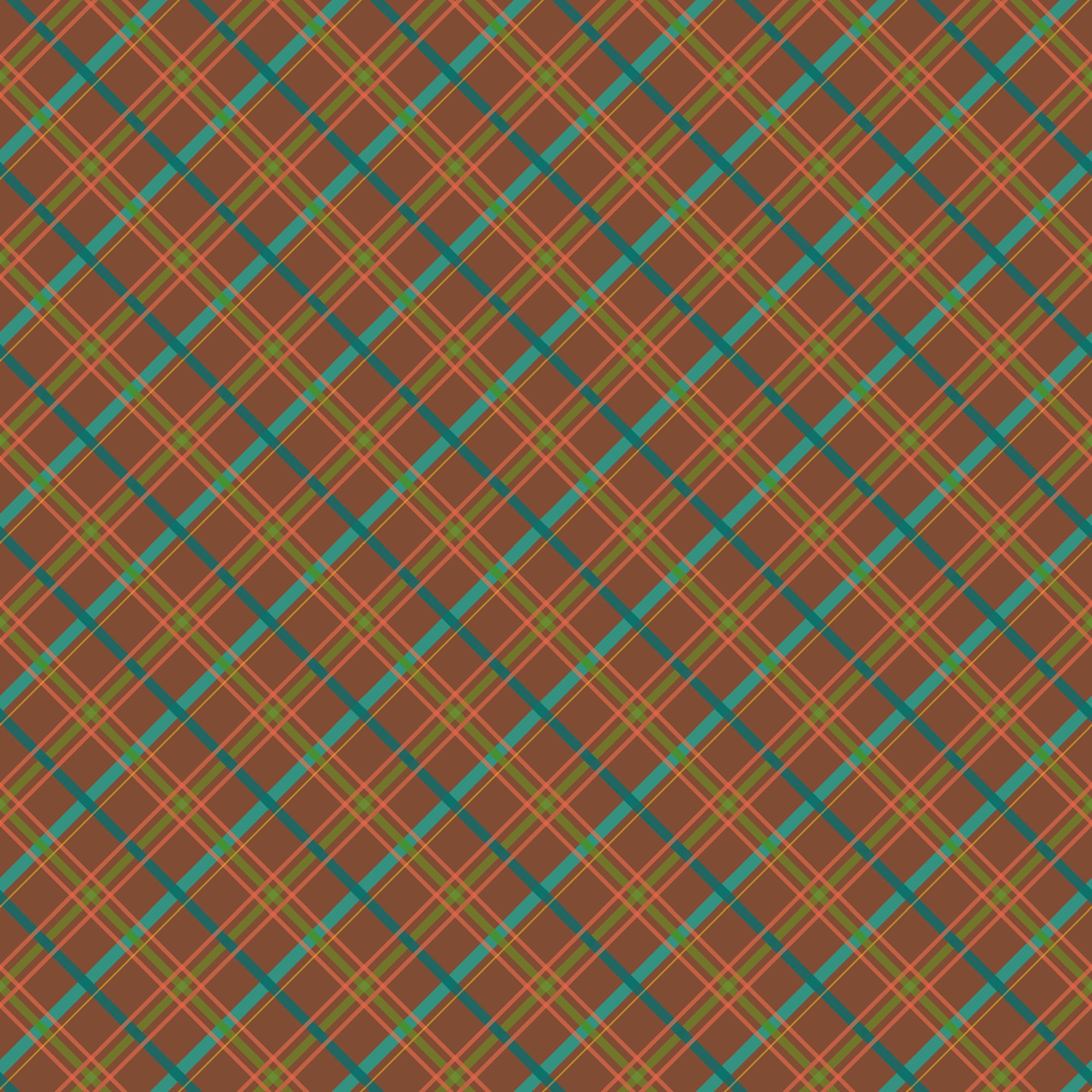 Autumn Afternoon Plaid - Brown - Yardage