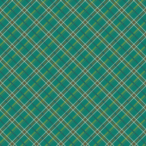 Autumn Afternoon Plaid - Teal - Yardage