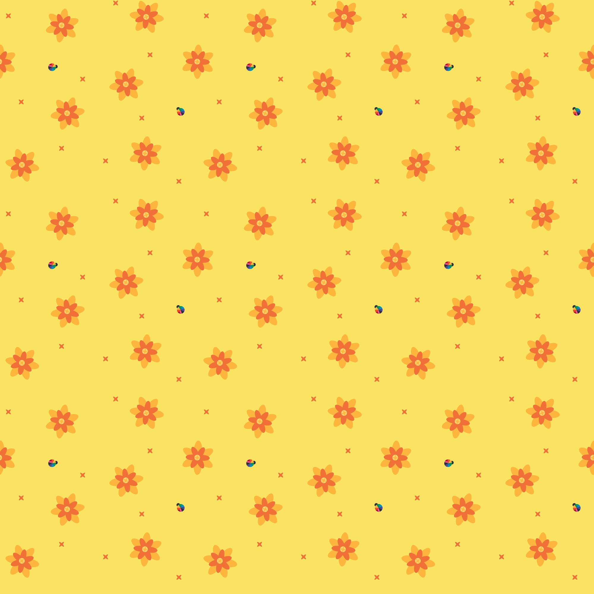 Bloom Blissful - Yellow - Yardage