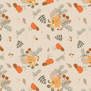 Pumpkin Spice Main - Ivory - Yardage