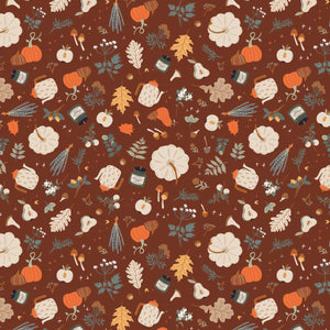 Pumpkin Spice Forage - Brown - Yardage