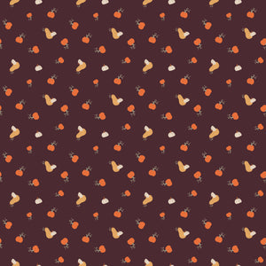 Pumpkin Spice Pumpkins - Espresso - Yardage