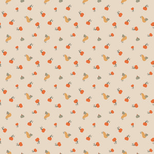 Pumpkin Spice Pumpkins - Ivory - Yardage