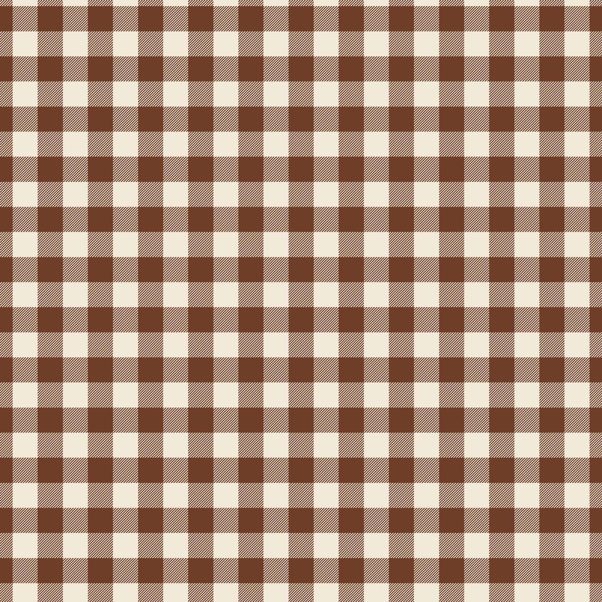 Pumpkin Spice Plaid - Brown - Yardage