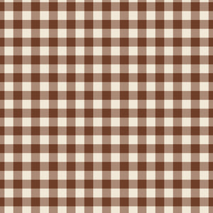 Pumpkin Spice Plaid - Brown - Yardage