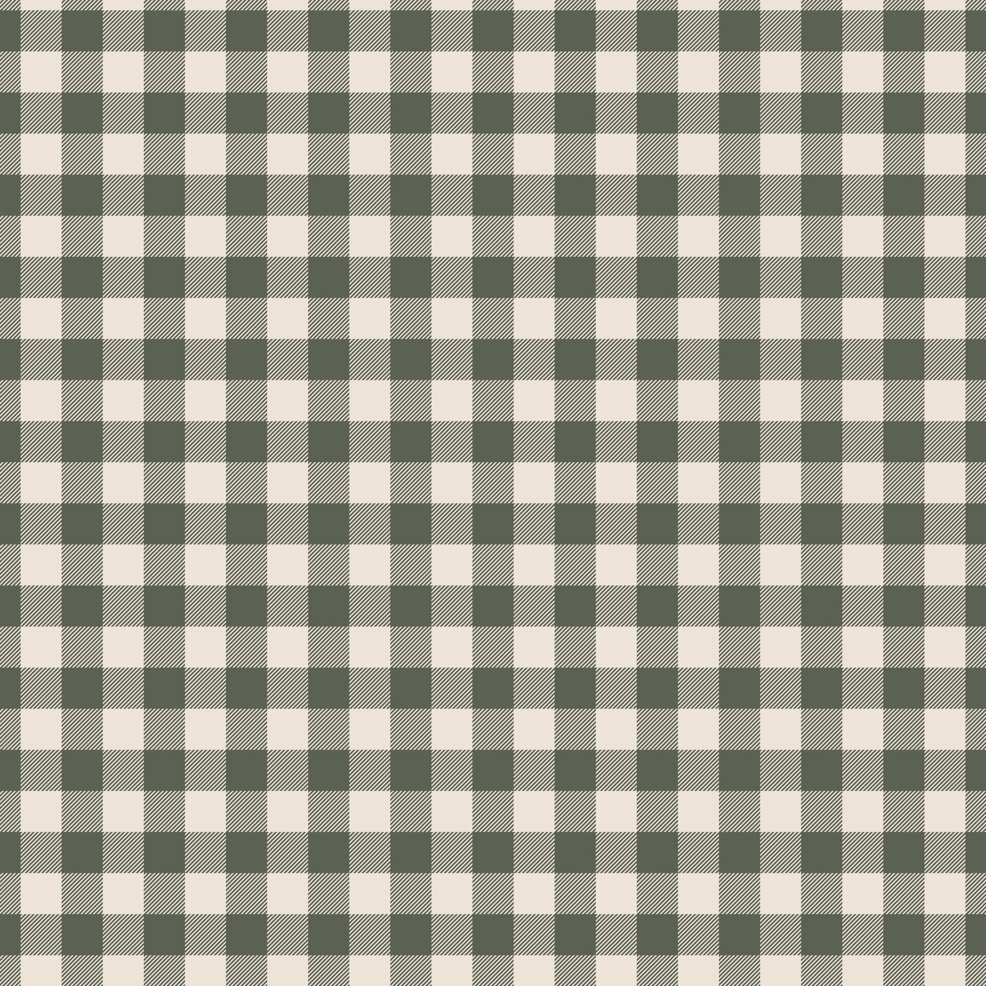 Pumpkin Spice Plaid - Green - Yardage