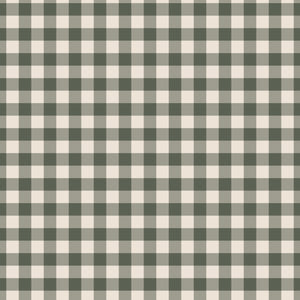 Pumpkin Spice Plaid - Green - Yardage