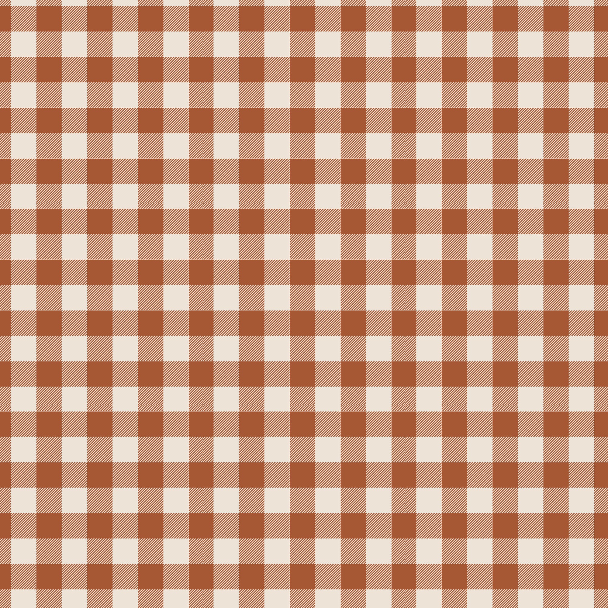 Pumpkin Spice Plaid - Spice - Yardage