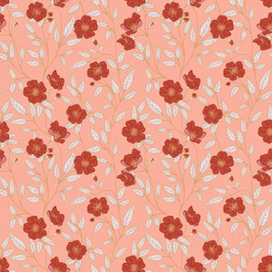 Garden Dreams Main - Peach - Yardage