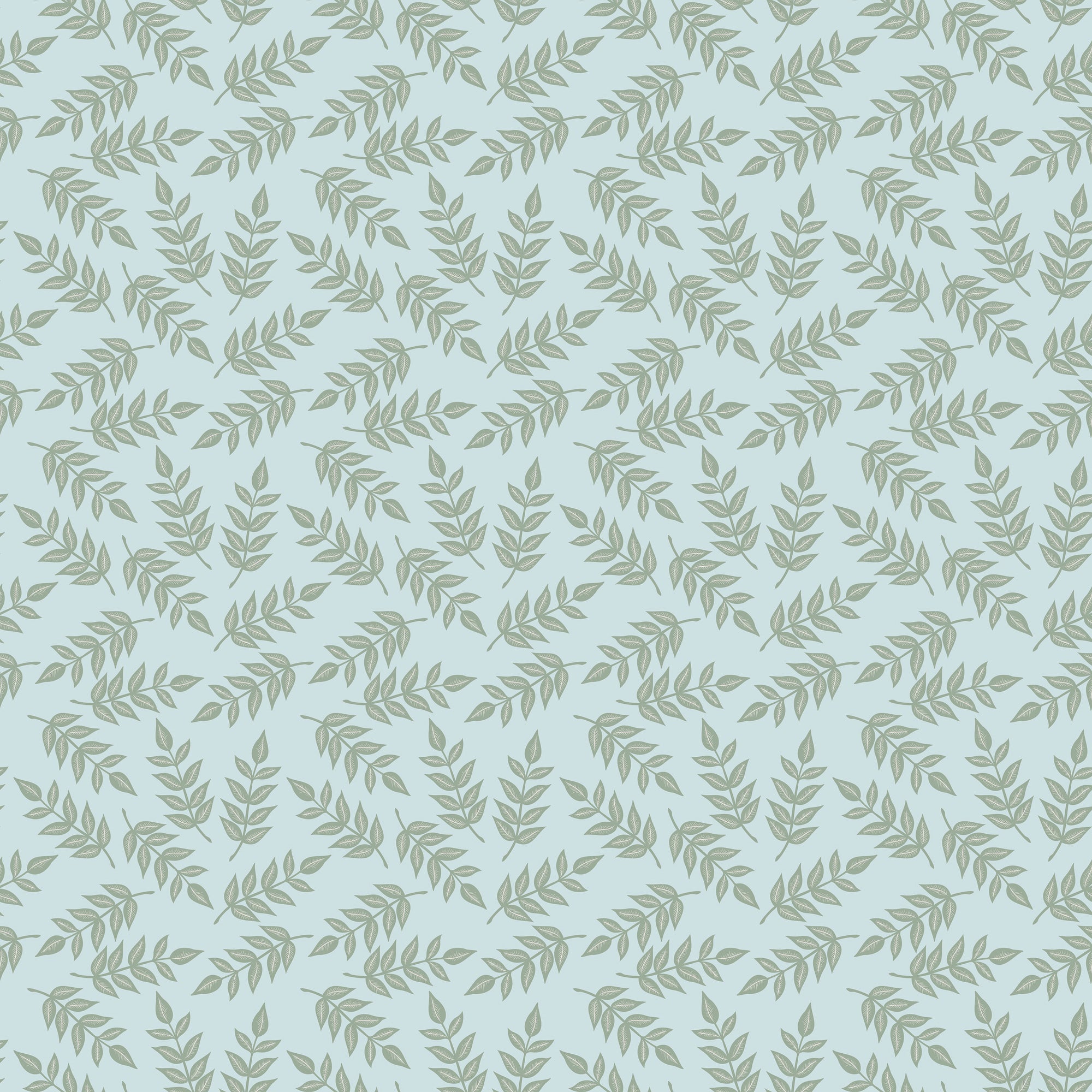 Garden Dreams Leaves - Mist - Yardage