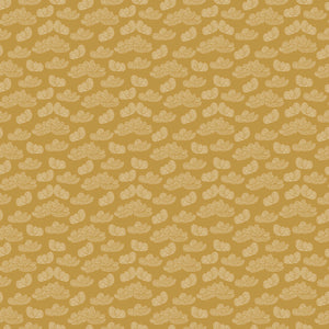 Garden Dreams Clouds - Gold - Yardage