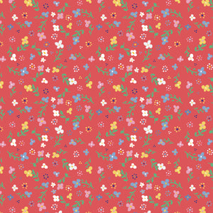 Always In Season Small Floral - Red - Yardage