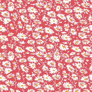 Always In Season Daisy - Red - Yardage