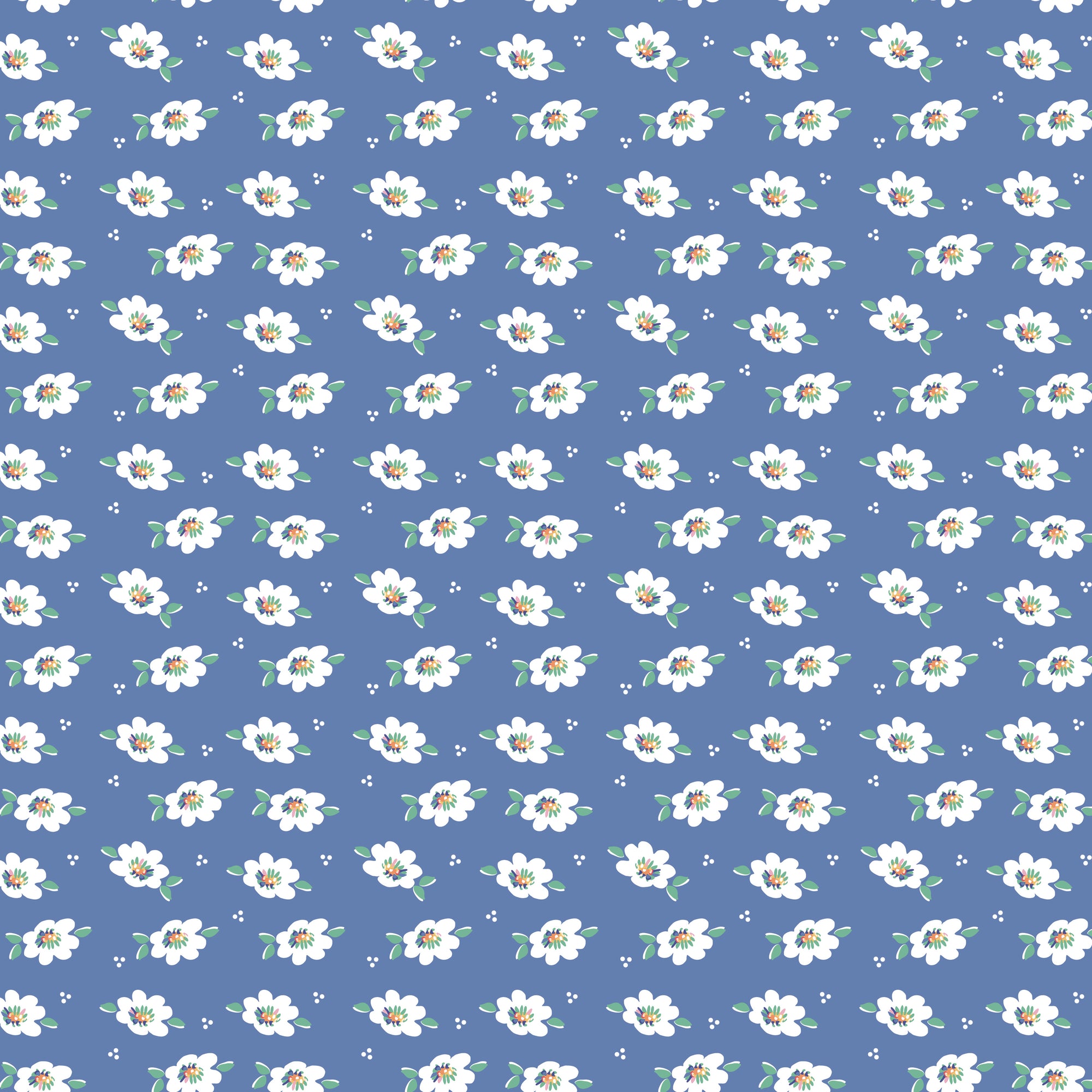 Always In Season Lazy Daisy - Blueberry - Yardage