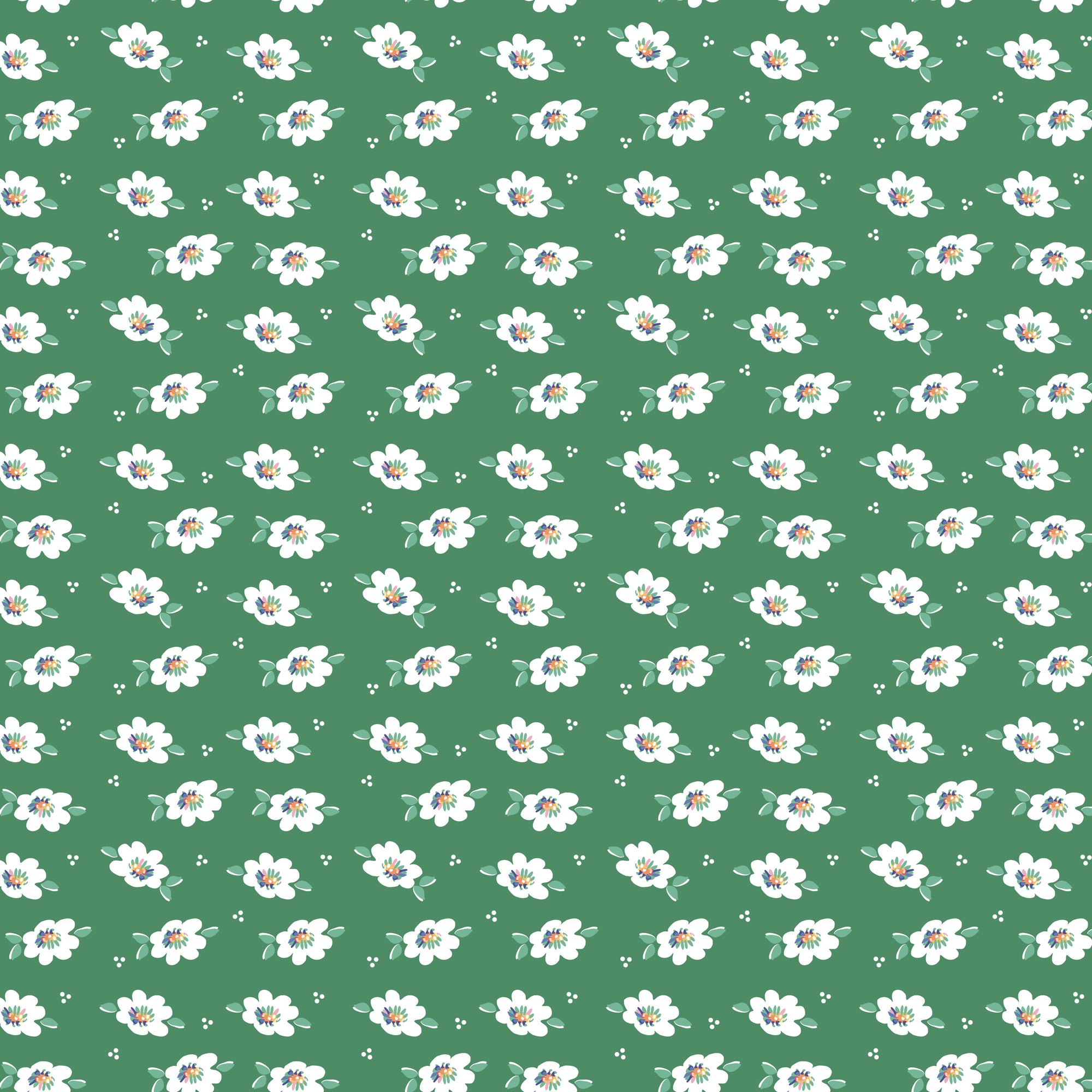 Always In Season Lazy Daisy - Green - Yardage