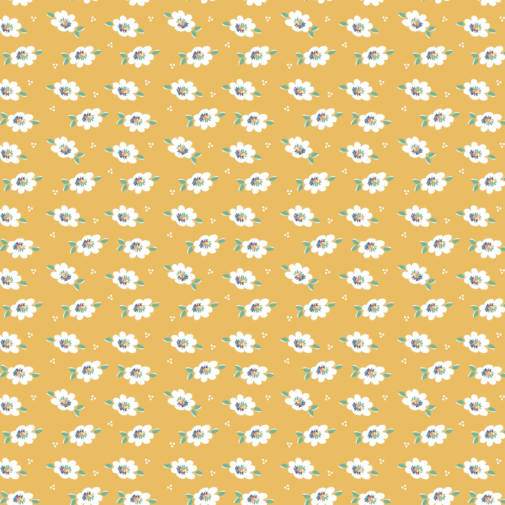 Always In Season Lazy Daisy - Yellow - Yardage