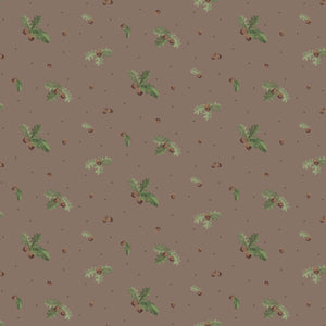 Let's Get Lost In The Woods Acorns & Leaves - Pebble - Yardage