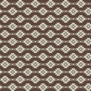 Let's Get Lost In The Woods Geometric - Brown - Yardage