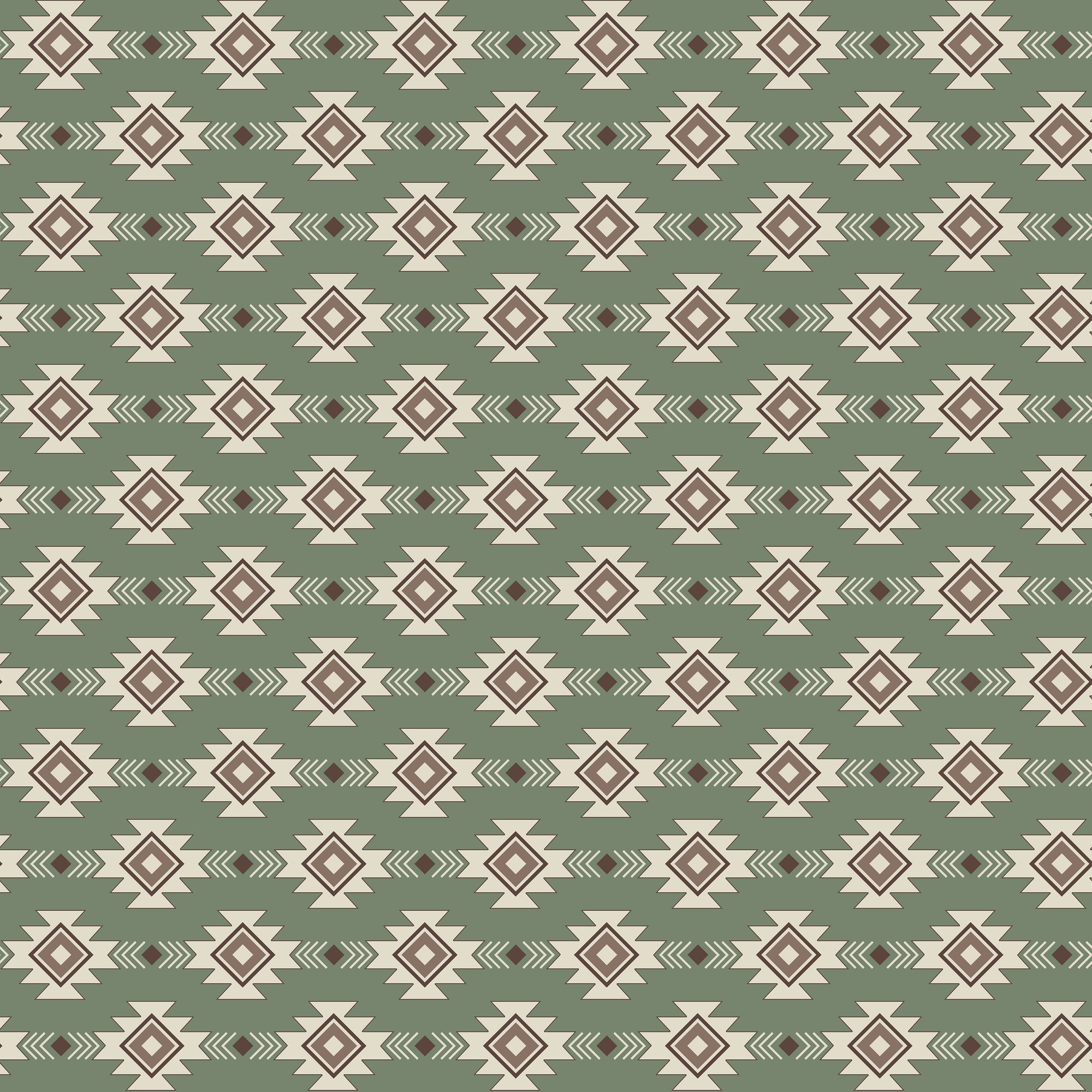 Let's Get Lost In The Woods Geometric - Sage - Yardage