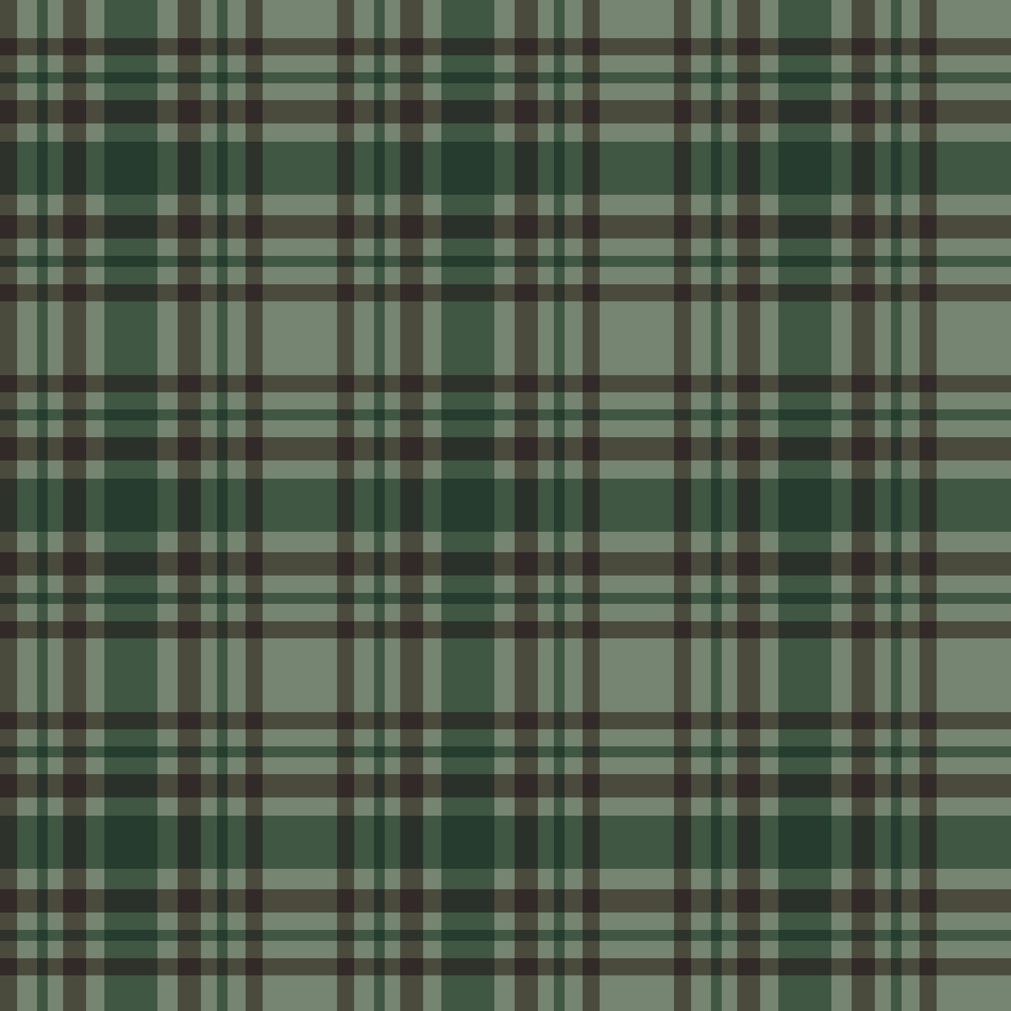 Let's Get Lost In The Woods Plaid - Green - Yardage