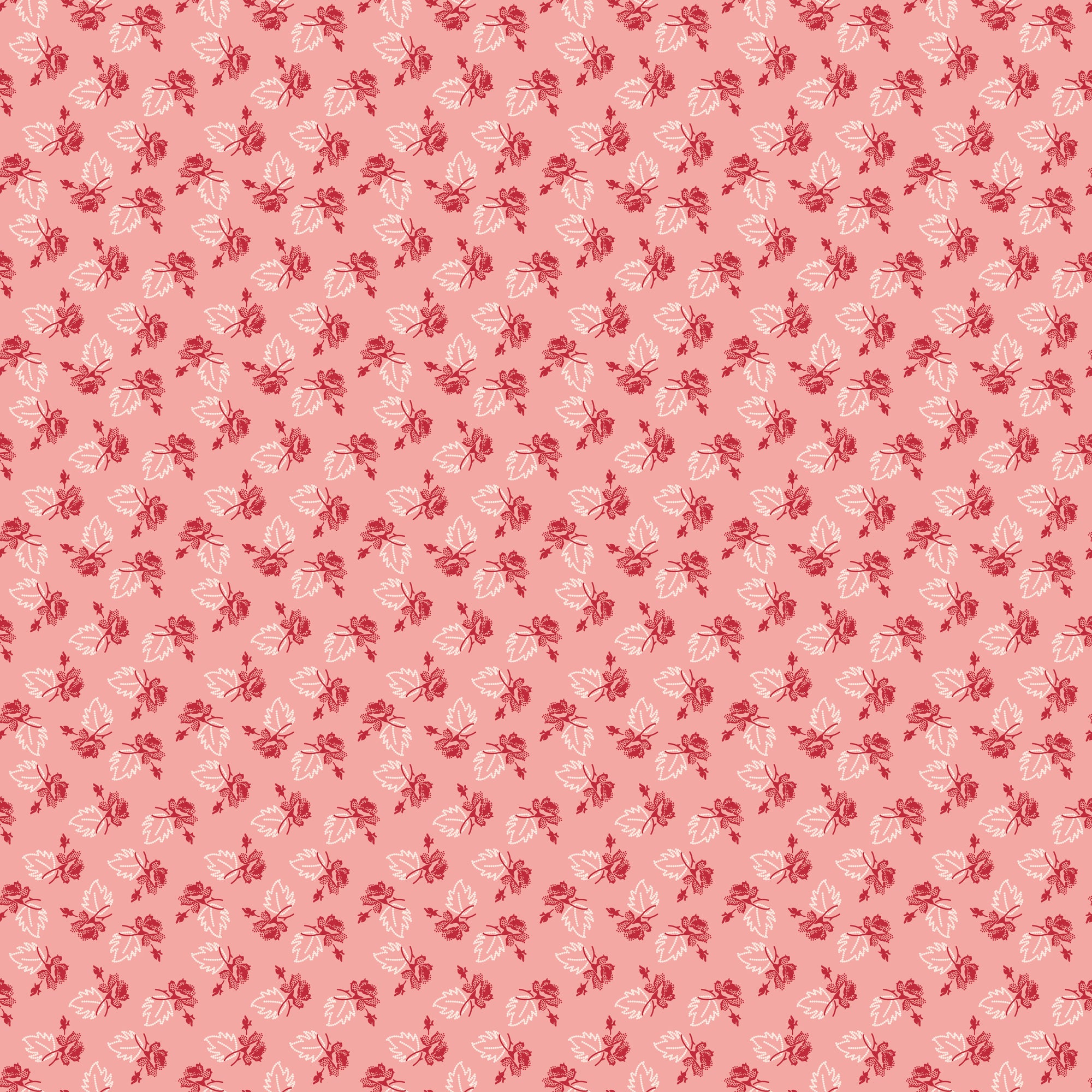 Piece & Plenty Rose - Coral - Yardage