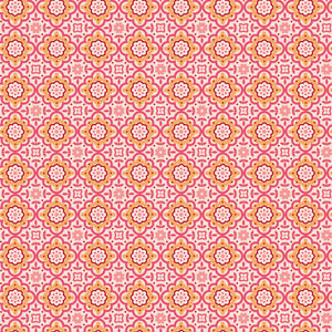 Piece & Plenty Cheerful - Coral - Yardage