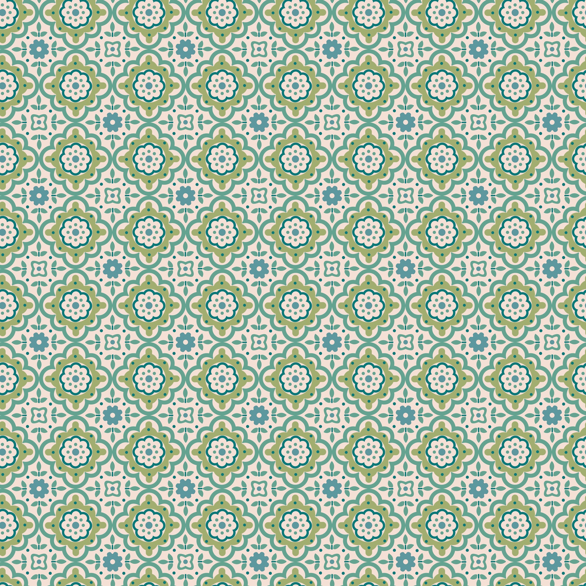 Piece & Plenty Cheerful - Sea Glass - Yardage