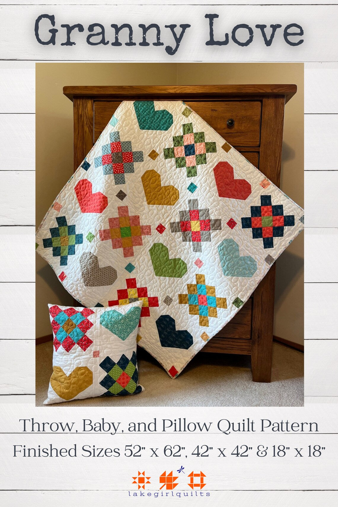 Granny Love Quilt and Pillow Pattern