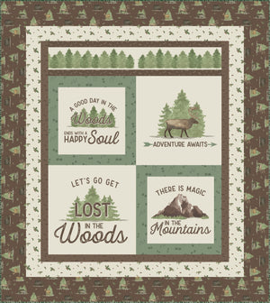 Lost In The Woods Panel Quilt Kit