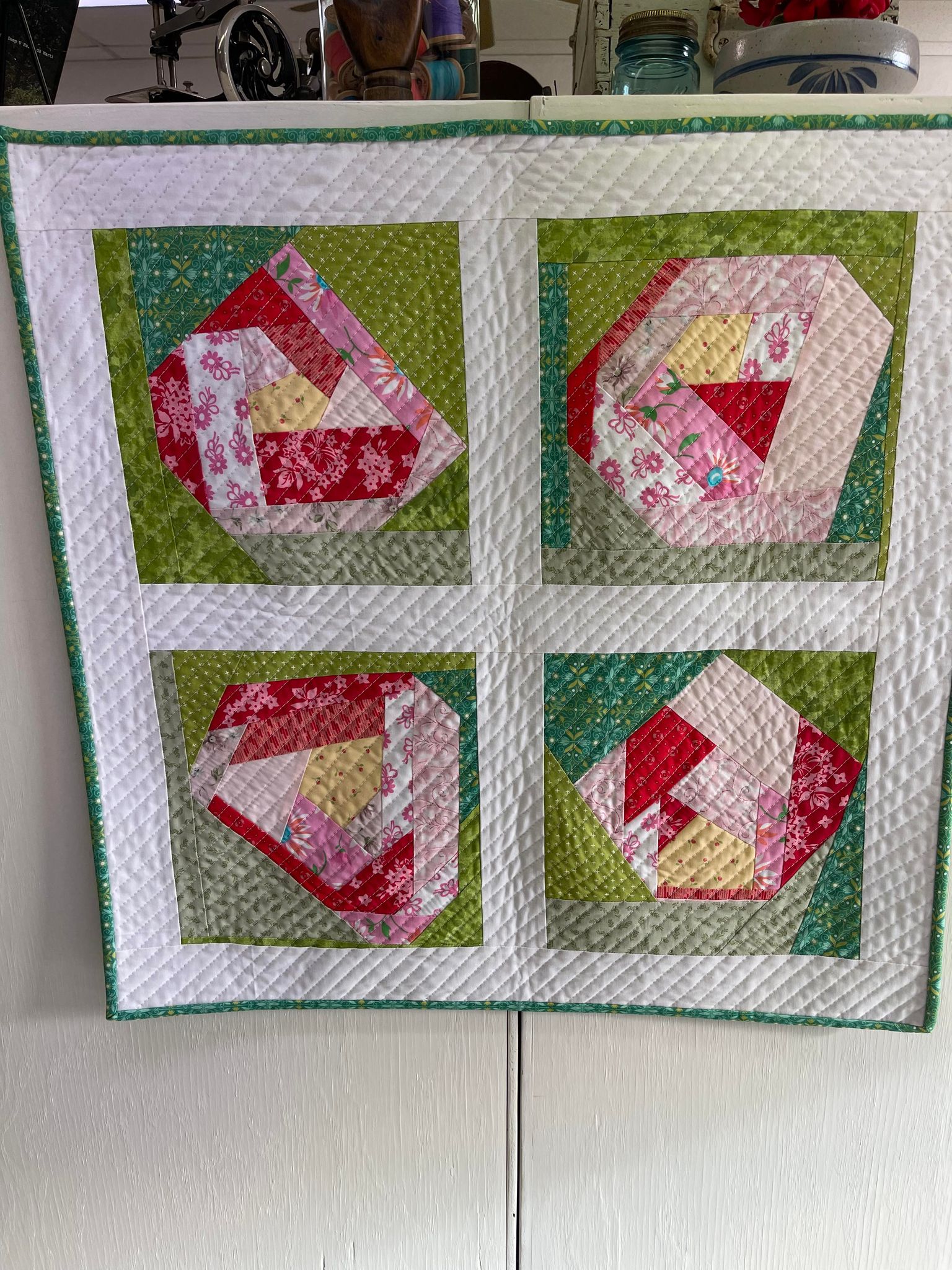 Modern Rose Improv Quilt Class